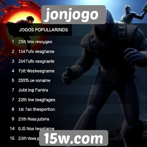 Ranking dos jogos mais populares em jonjogo